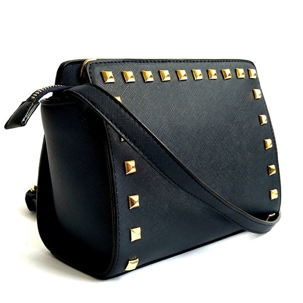 

2020 new fashion woman shoulder bags luxury shoulder bag ladies women bags designer pu rivets microfiber pu leather bucket#422