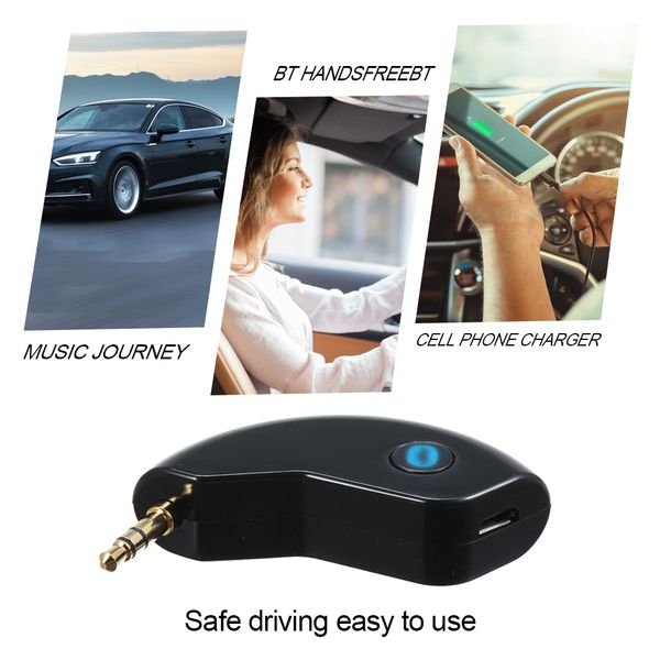 

universal bt-188 bt music receiver 3.5mm jack car aux audio mini wireless adapter hands-car kits new arrival 2018