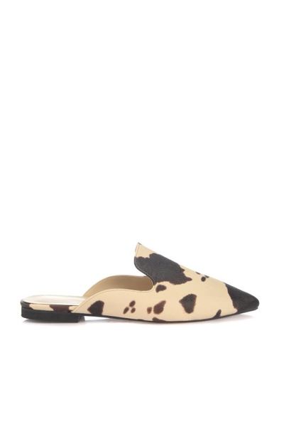 

trendyol cow skin pattern for women slippers takss20te0026, Black