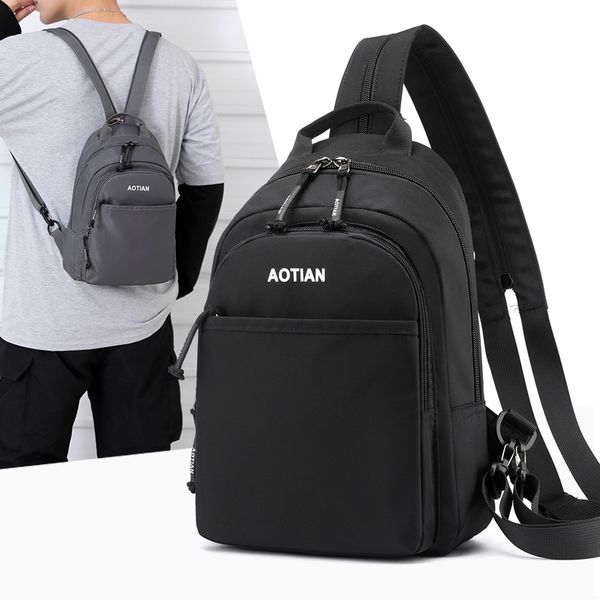 

men handbags multi-functional man men chest mini backpack shoulder bag korean version of casual messenger bag chest