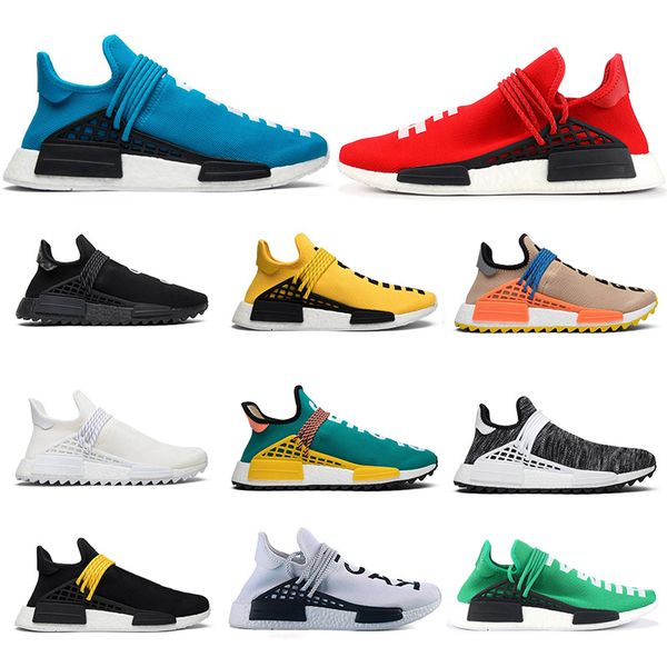 

nmd nmds human race races running shoes nerd black cream men women pharrell williams hu runner yellow white red sports runner sneakers