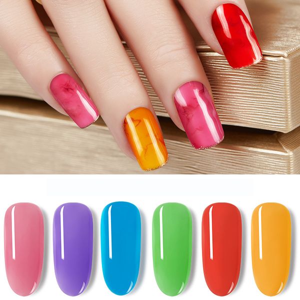 

oshioner amber nail polish jelly glue ptherapy penetration nail polish smudge art glue