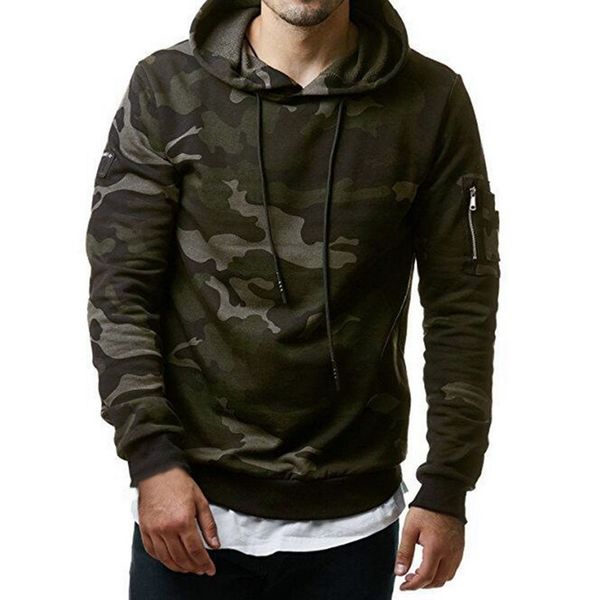 

heflashor 2019 camouflage hoodies men sweatshirt hip hop male hoody sweatshirt brand camo pullover outdoor sportswear, Black