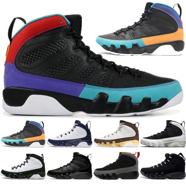 

With Box Sale 9 9s Dream It Do It UNC Mop Melo Mens Basketball Shoes LA OG Space Jam men Bred All Black Anthracite sports sneakers designer