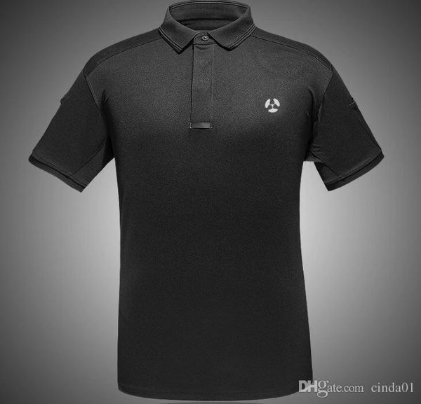 

дизайнер polos мужчины отворот crew neck quick dry фитнес открытого пот тактического garments с коротким рукавом, White;black