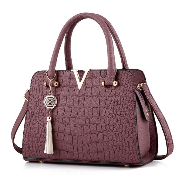 

retro pendant shoulder bags for women pu handbags crocodile pattern ladies hand bags messenger tote bolsa