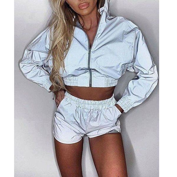 

2019 new womens long sleeve zip up windbreaker pullover jacket crop lightweight motorcycle bomber jackets coats grey, Black;brown
