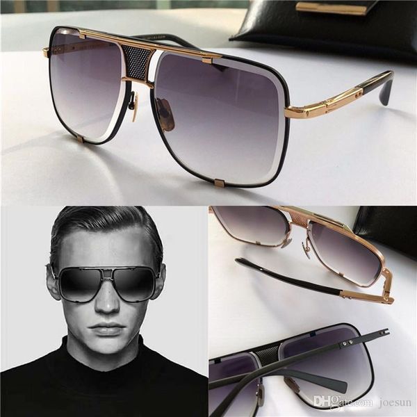 

classic sunglasses men design metal vintage fashion style outdoor eyewear square frame uv 400 lens with case, White;black