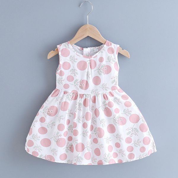 

patpat 2020 new summer spring baby toddler girl pretty floral and polka dots dresses baby & toddler girl sleeveless dresses, Red;yellow