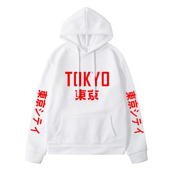 

2020 new fashion brand men's hoodies harajuku hoodies tokyo city printing pullover sweatshirt hip hop streetwear 3xl plus size, Black
