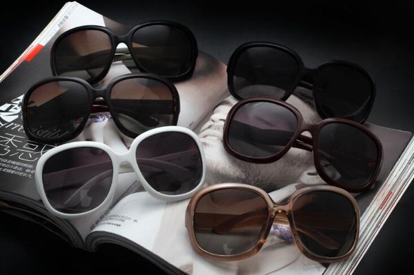 

new sunglasses large frame polarized glasses driving sunglasses stylish elegant sunglasses woman p3113, White;black