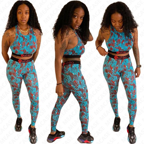 

women swimwear letter print push up vest tank bra + leggings pants 2 piece bikini set outfit beach swimming bathing suit d7305, White