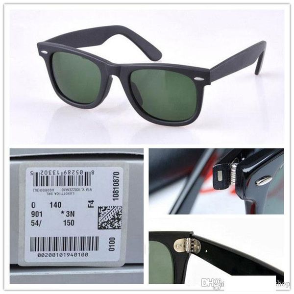 

plank sunglasses black frame green lens sunglasses metal hinge sunglasses mens womens sun glasses 2140 wayfarers sun glasses, White;black