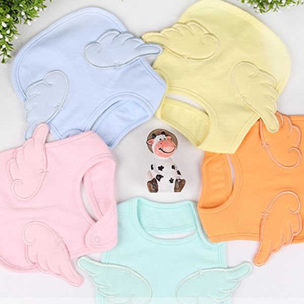 

1pcs newborn baby embroidery angel bibs waterproof bib bandana baberos bibs for kids girls boys bib baby clothing