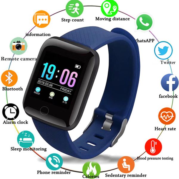 

new smart watch men women waterproof digital sport watch fitness tracker heart rate blood pressure electronic pedometer, Slivery;brown