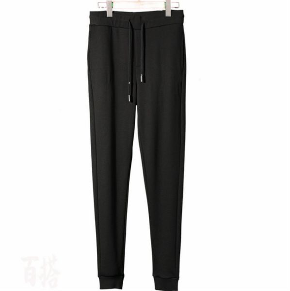 

baida feet knitting pants cotton men elasticity cloth element brand male pants 398 men's wear, Black