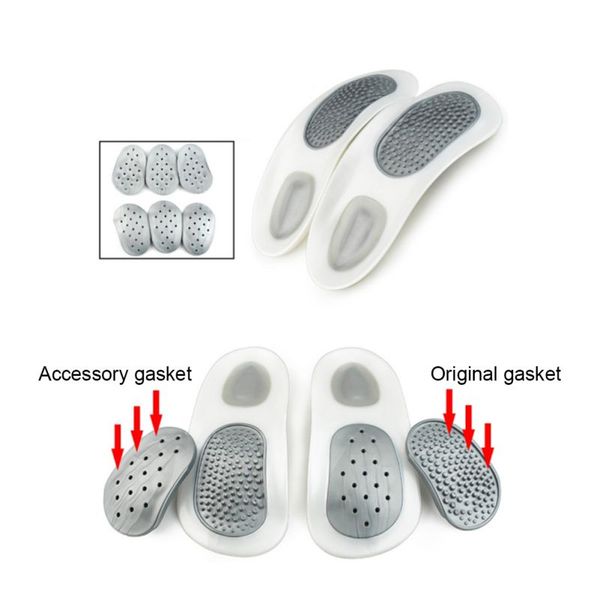 

1 pair arch support insoles with 8 correction pads breathable plantar ortcs inserts for flat feet knock knees new
