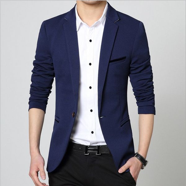 

fall and winter new small suit men's korean self-cultivation suit men's youth large-size jacket business fashion wear, White;black