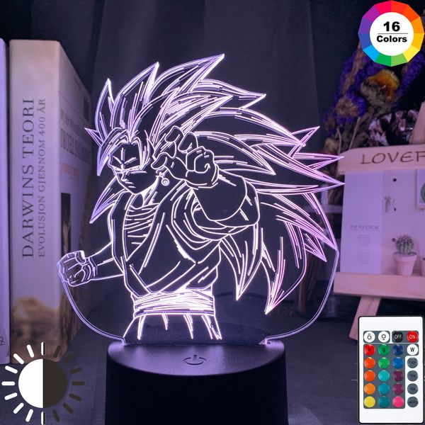 

dragon ball night light 3d illusion goku figure nightlight for kids bedroom decoration cool led table lamp anime gift for him