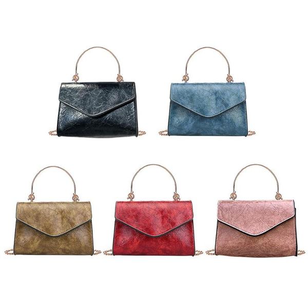 

chain shoulder messenger handbags leather women solid color crossbody bags