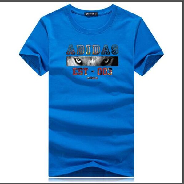 

d58 men's women'short-sleeved cotton summer printing pattern loose version of the upper body super handsome fashion trend men&#039, White