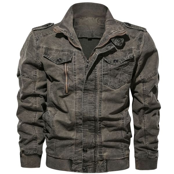 

vintage plus size jackets men autumn winter eur-american style jacket washing coat long sleeve thick outwear chaqueta hombre, Black;brown
