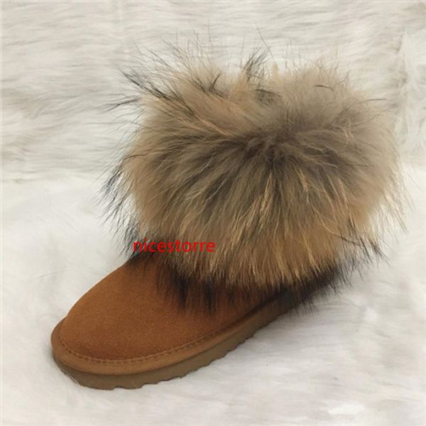 

women boots australian style women snow boots faux fur winter leather high-quality ankle boots fashion woman luxury designer shoes brand iv