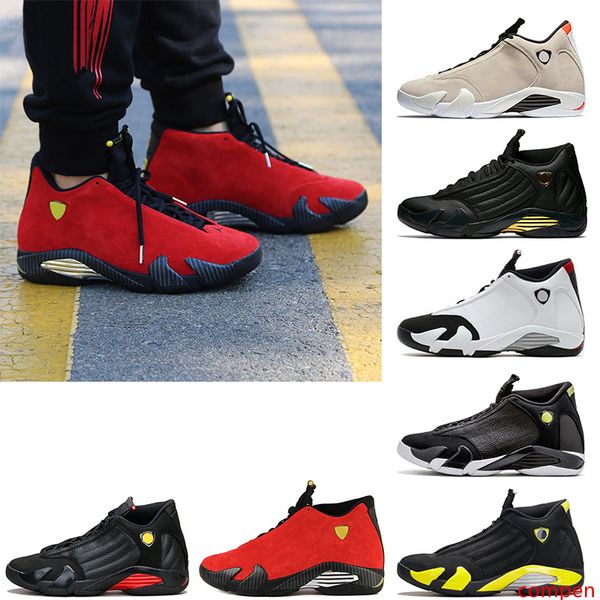 

14 14s basketball shoes men fusion purple last sblack fusion varsity red xiv playoffs sneakers eur size 7-13