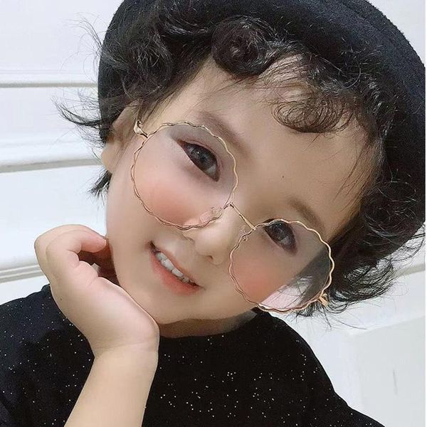 

child cute round metal flower frame sunglasses children kids pink blue yellow lens fashion boys girls uv400 protection eyewear qvgzg