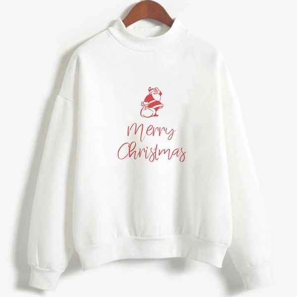 

christmas women christmas tree print hoodies pullovers lady leisure long sleeve o-neck solid color sweatshirt festival, Black