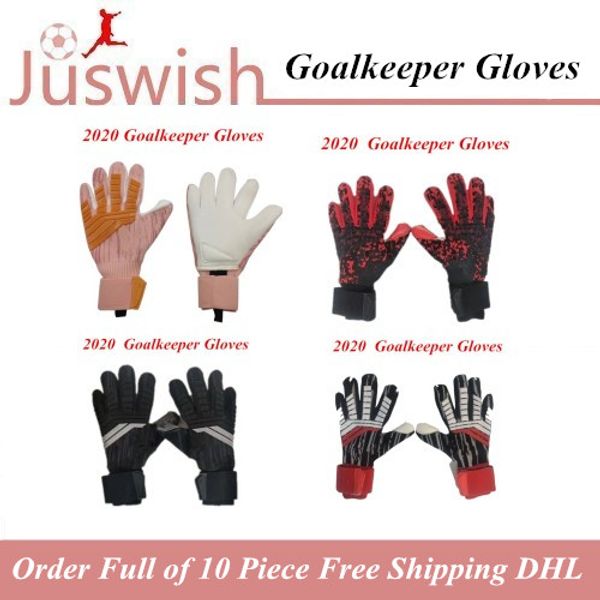 

2020 professional football soccer goalkeeper gloves ad predator latex wholesale drop shipping supplier, Black