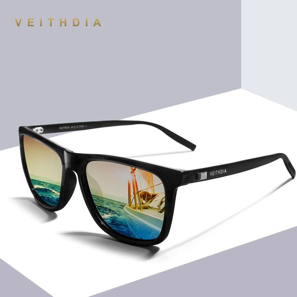 

veithdia brand retro aluminum+tr90 square sunglasses polarized lens vintage eyewear accessories sun glasses for men/women apknp