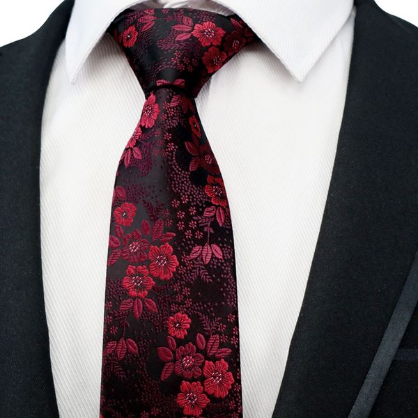 

yishline new fashion classic silk man ties flower jacquard burgundy neck tie men holiday wedding party gravatas ties kt275-285, Blue;purple