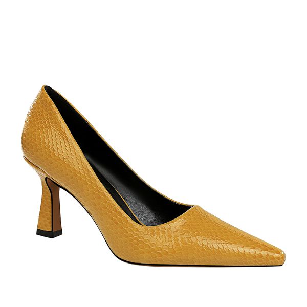 

ladies pumps dress women shoes luxury heels pointed party shoes office heels, Black