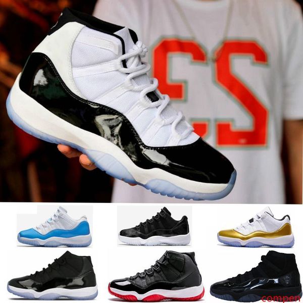 

11 space jam bred number 45 new concord basketball shoes men women shoes 11s red navy gamma blue 72-10 sneakers