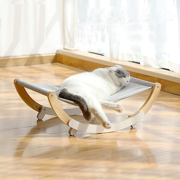 

pet bed cat puppy comfort bed solid wood hammock shaker design breathable cat four seasons available winter warm summer cool