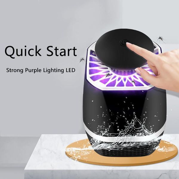 

muqgew 1 x mosquito trap lamp electric mosquito killer usb lamp light black insect killing led bug trap user manual #g35