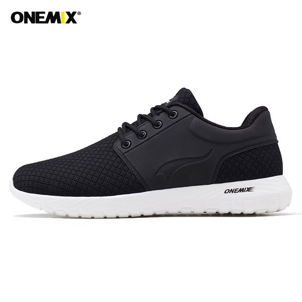 

onemix 2020 running shoes men breathable mesh women sports sneaker lightweight lace-up sneaker outdoor walking trekking shoes