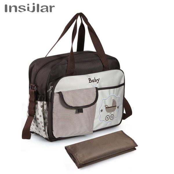 

insular diaper bags fordable reusable cross-body shoulder bags large capacity maternity nappy bag waterproof nylon bag mummy