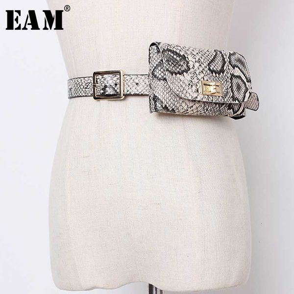 

eam] pu leather multicolor mini-bag long wide belt personality women new fashion tide all-match spring autumn 2020 19a-a355, Black;brown