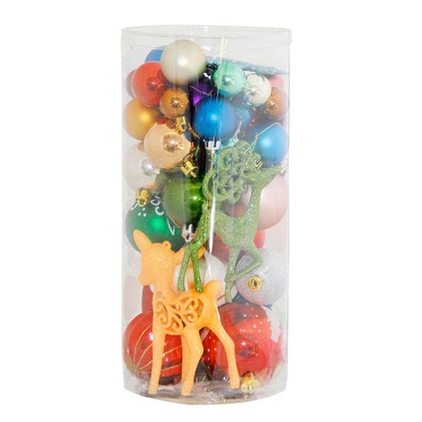 

christmas tree ornaments diy xmas party decorations set shatterproof christmas balls decor for home (26-30pcs