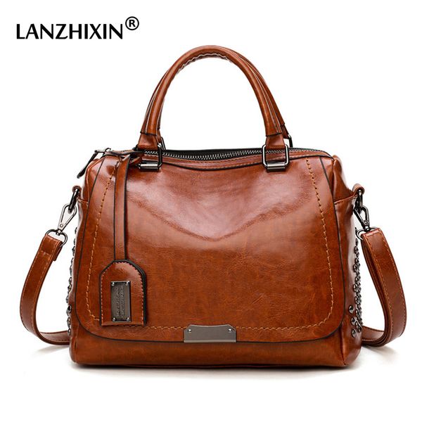 

crossbody bags for women messenger bags vintage pu leather handbags women rivet small shoulder sac handle