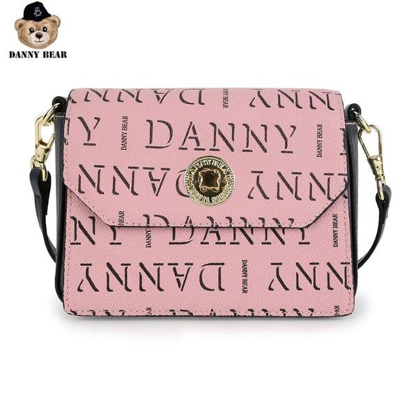 

danny bear fashion women letter print crossbody bag vogue synthetic leather female shoulder bag dtb9916028