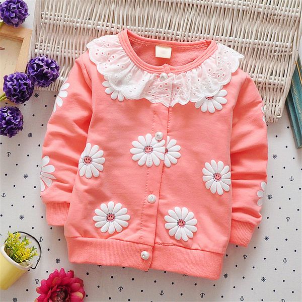 

bibicola ребёнки пальто куртки детская одежда 2018 весна осень дети девочки одежда цветочный печати верхняя одежда мода для 1-3 года, Blue;gray