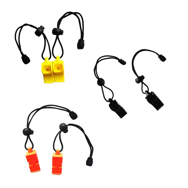 

2 pieces safety emergency whistle survival signal gear tool for outdoor camping hiking scuba diving marine boat rafting hunting