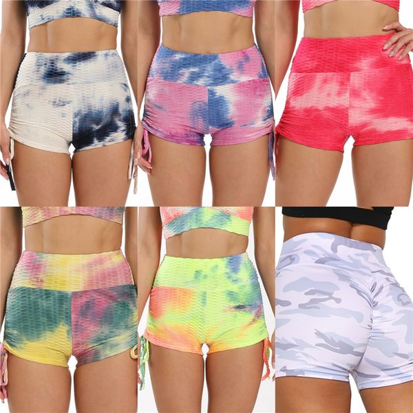 

fool mall high waist women skinny running sports yoga short pants shorts pants #952, White;black