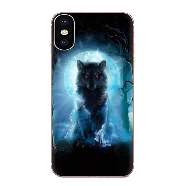 

пользовательский для huawei honor mate 7 7а 8 9 10 20 v8 v9 v10 v30 p40 g lite play mini pro p смарт тпу quinn телефон животных wolf face pa