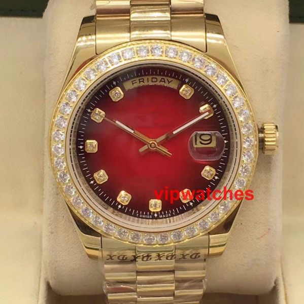 

new diamond mechanical automatic mens rose gold watch reloj wristwatch watches wristwatches, Slivery;brown