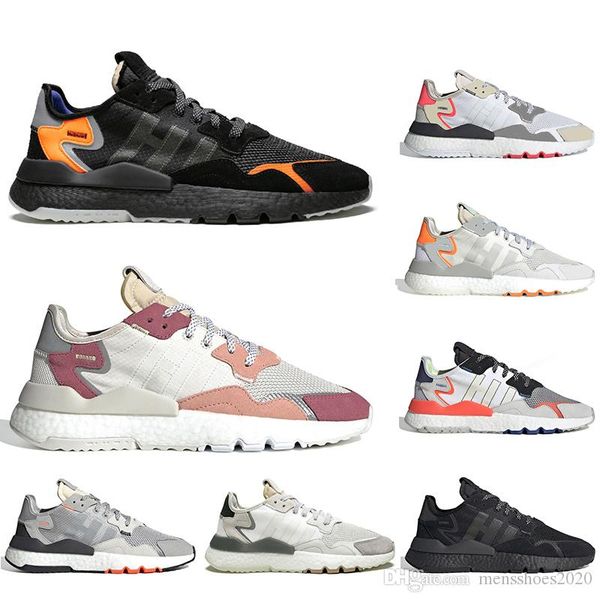 

with socks mens women nite jogger retro running shoes classic mens triple white black pink sports trainers shoes breathable