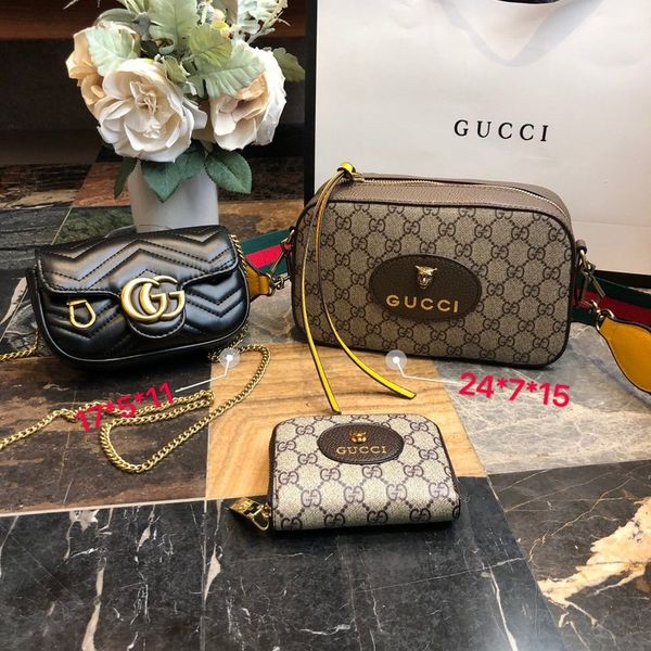 

новый высококачественный женский классический дикий бестселлер messenger bag женская классическая комбинация из трех частей кожаная сумка су